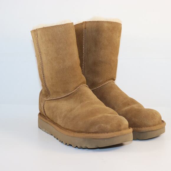 UGG Australia Classic Short Zip Boots – Chestnut Suede – Women’s Size 5 - Picture 5 of 6